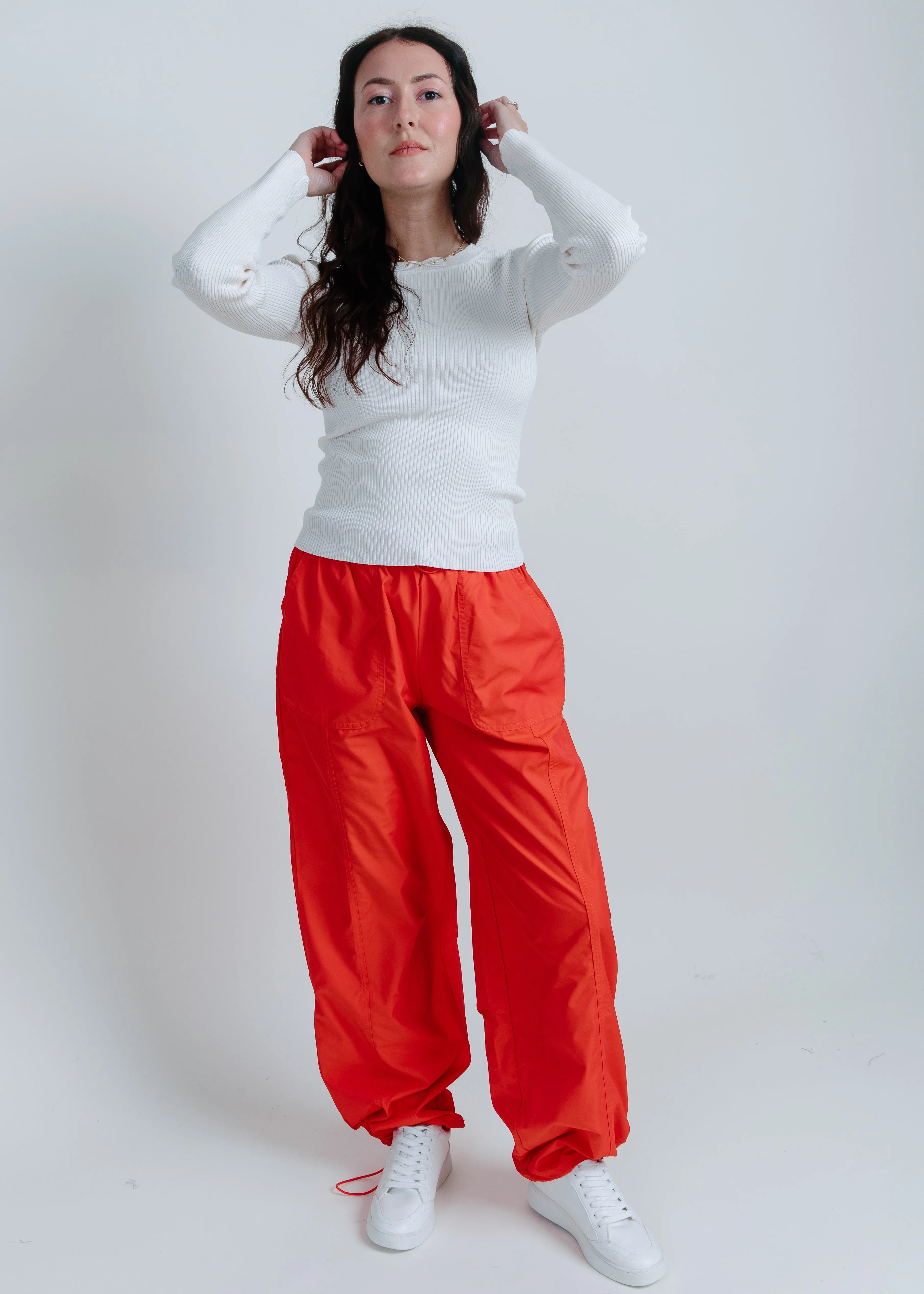Brooke Ribbed Top - White