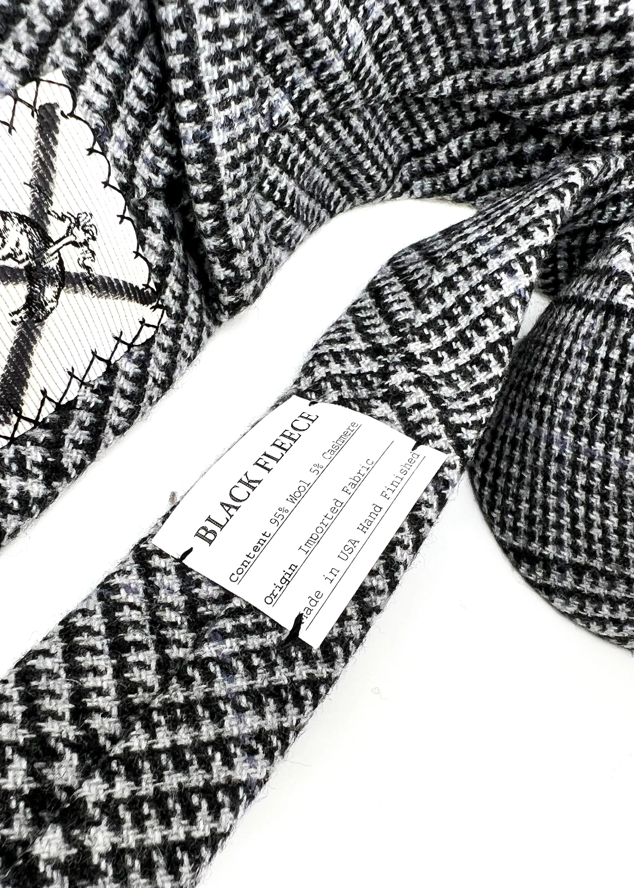 BROOKS BROTHERS BLACK FLEECE -By THOM BROWNE Cashmere Blend Check- Tie