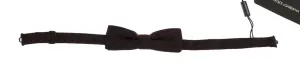 Brown Polka Dot Silk Bowtie