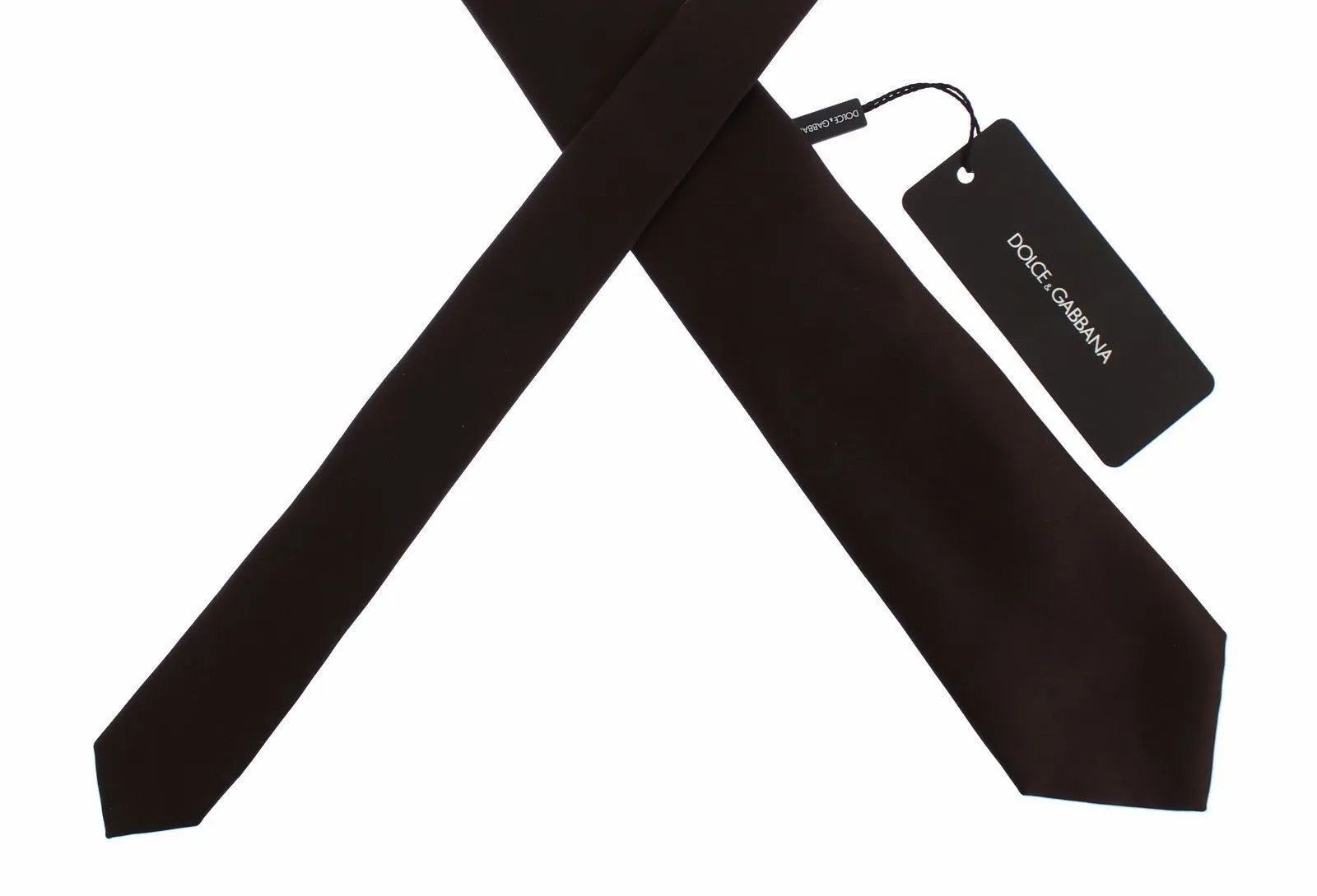 Brown Silk Classic 8cm Neck Tie