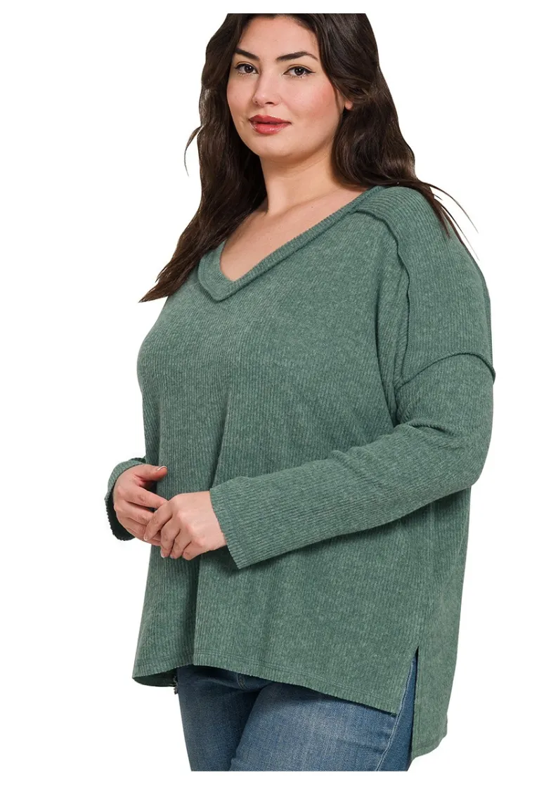 Brushed Jade Sweater