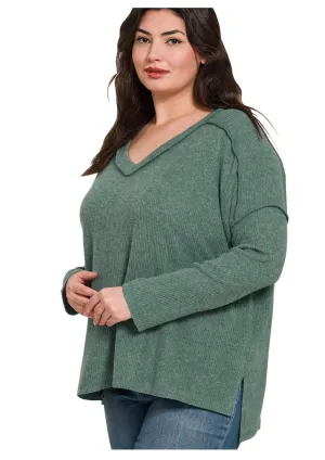 Brushed Jade Sweater