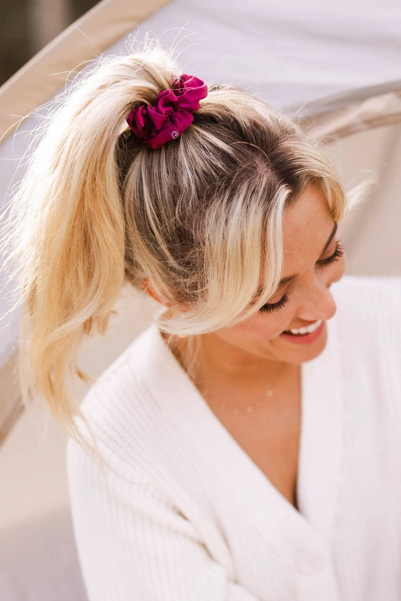 Burgundy Bliss - Large Scrunchie, 3-Pack