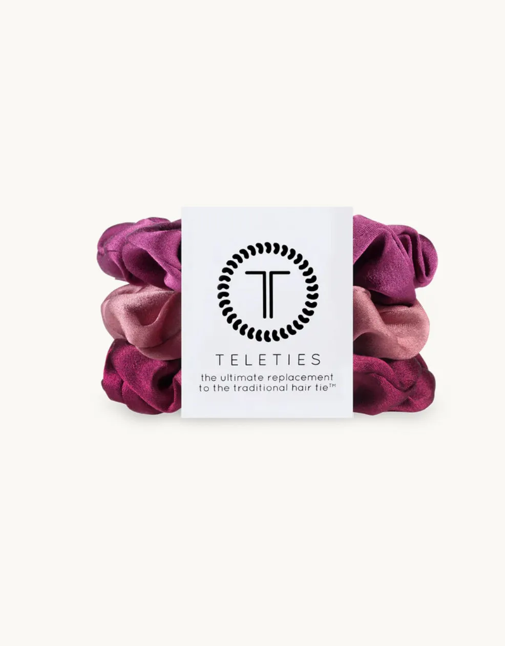 Burgundy Bliss Satin Scrunchies- Small