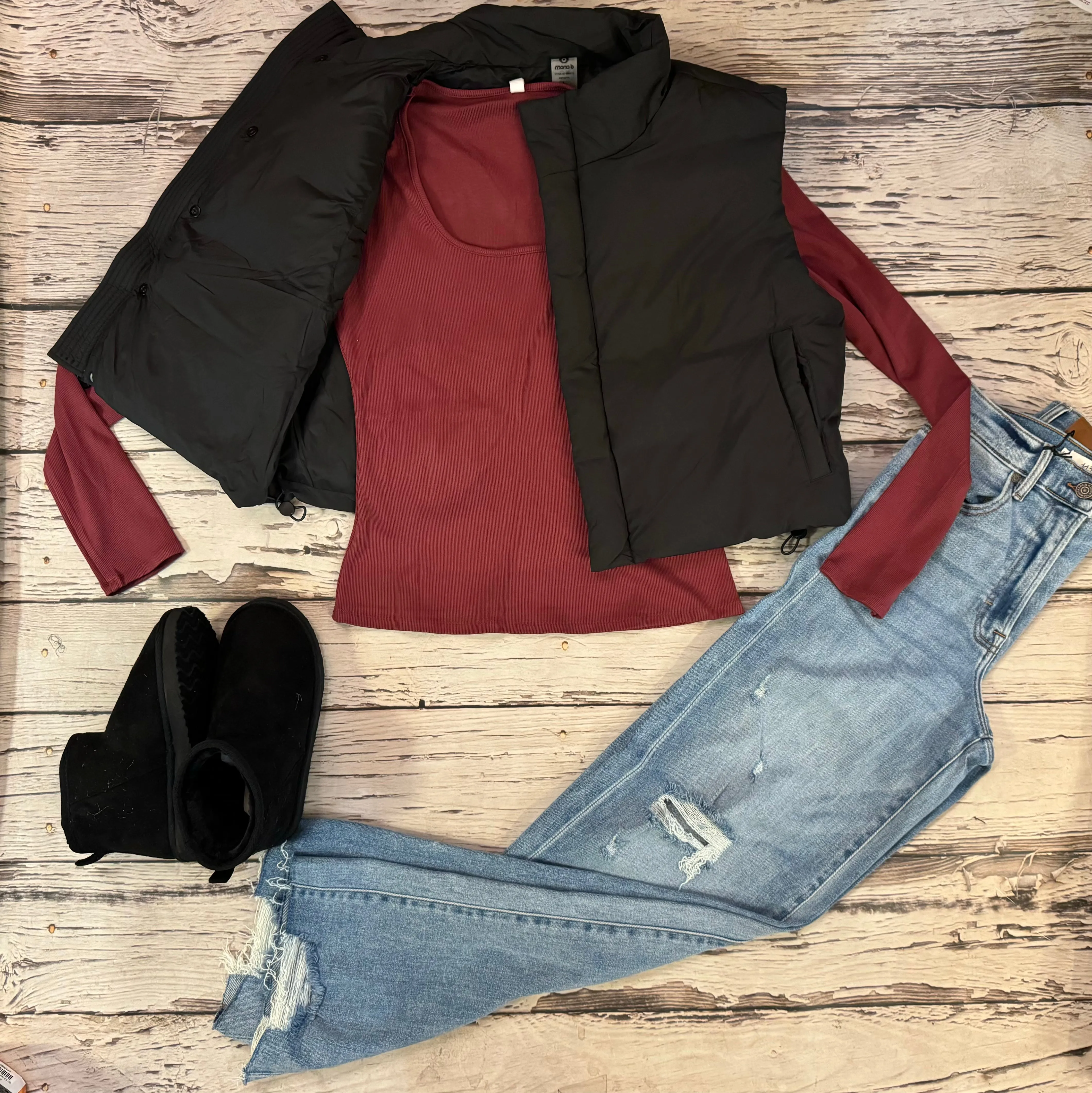 Burgundy Long Sleeve