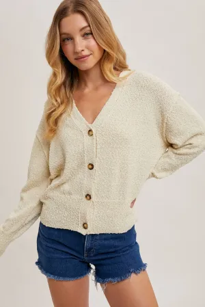 BUTTON DOWN KNIT SWEATER CARDIGAN