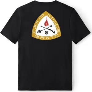 Camp Mode Recycled S/S Standard Tee - Black