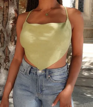 Capri Open Back Top(Avocado)