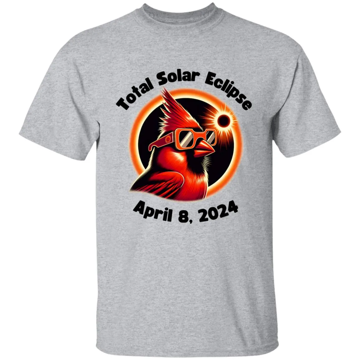 Cardinal Solar Eclipse Youth 5.3 oz 100% Cotton T-Shirt