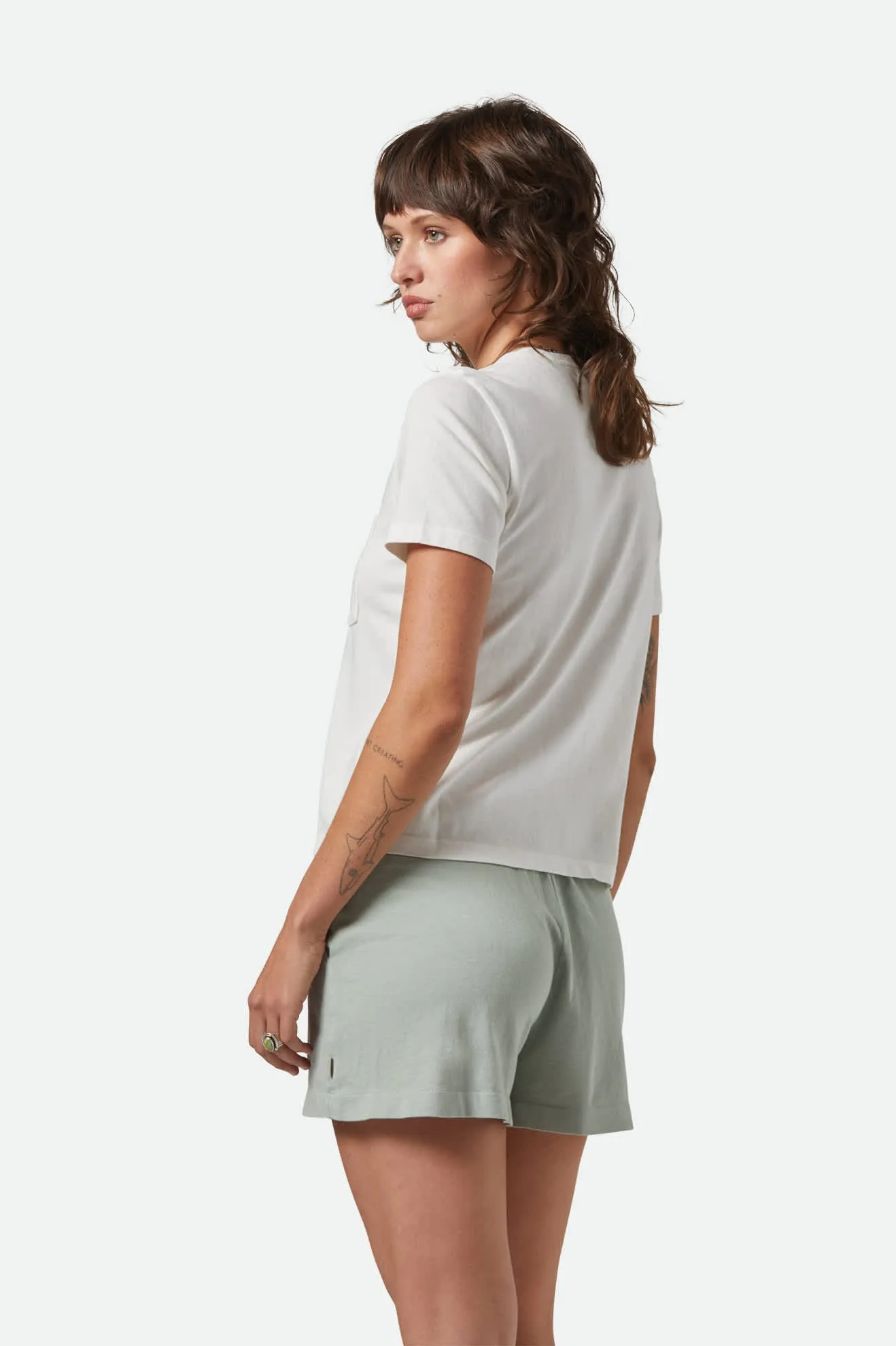 Carefree Organic Garment Dye Perfect T-Shirt - Off White