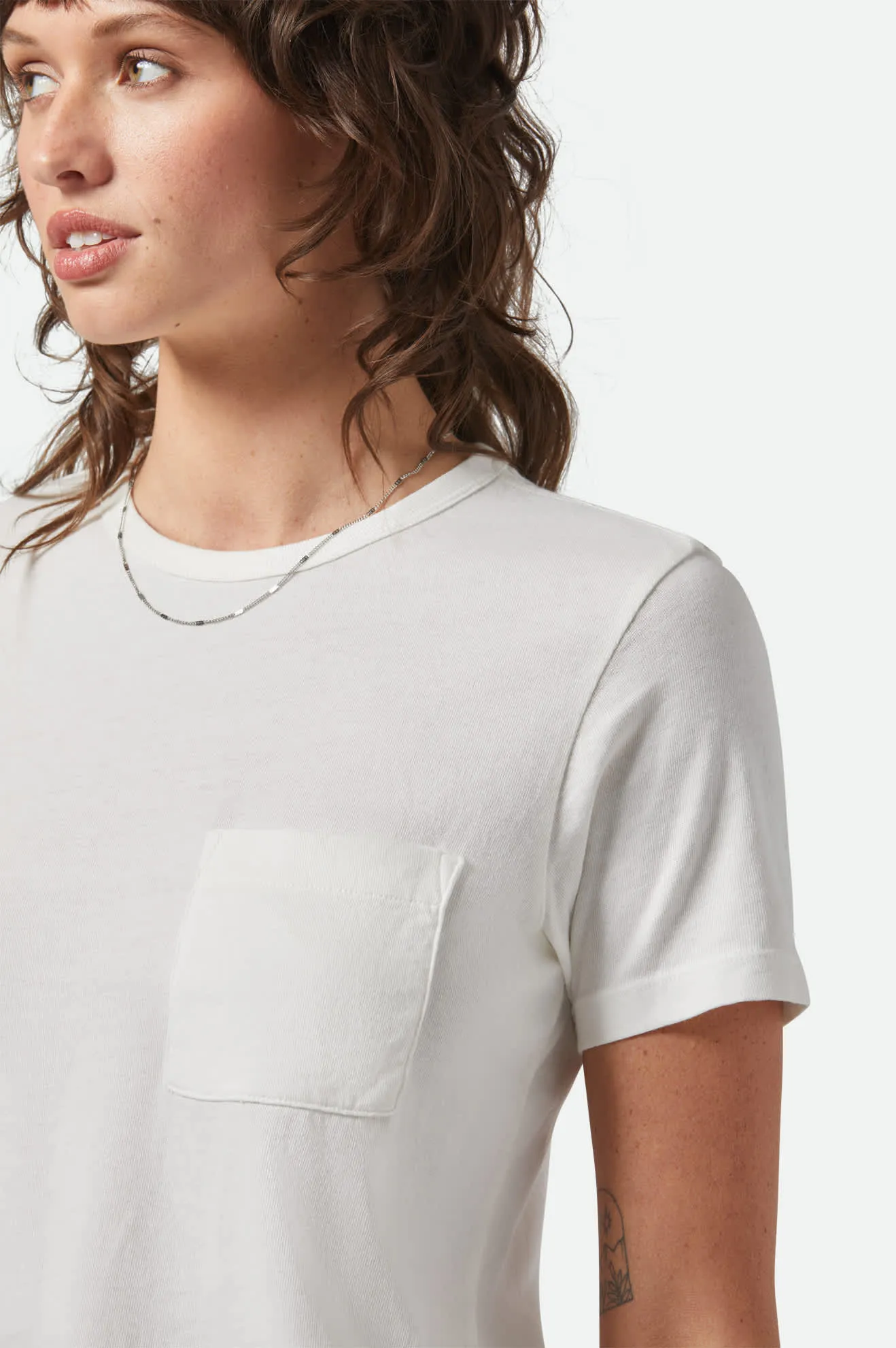 Carefree Organic Garment Dye Perfect T-Shirt - Off White