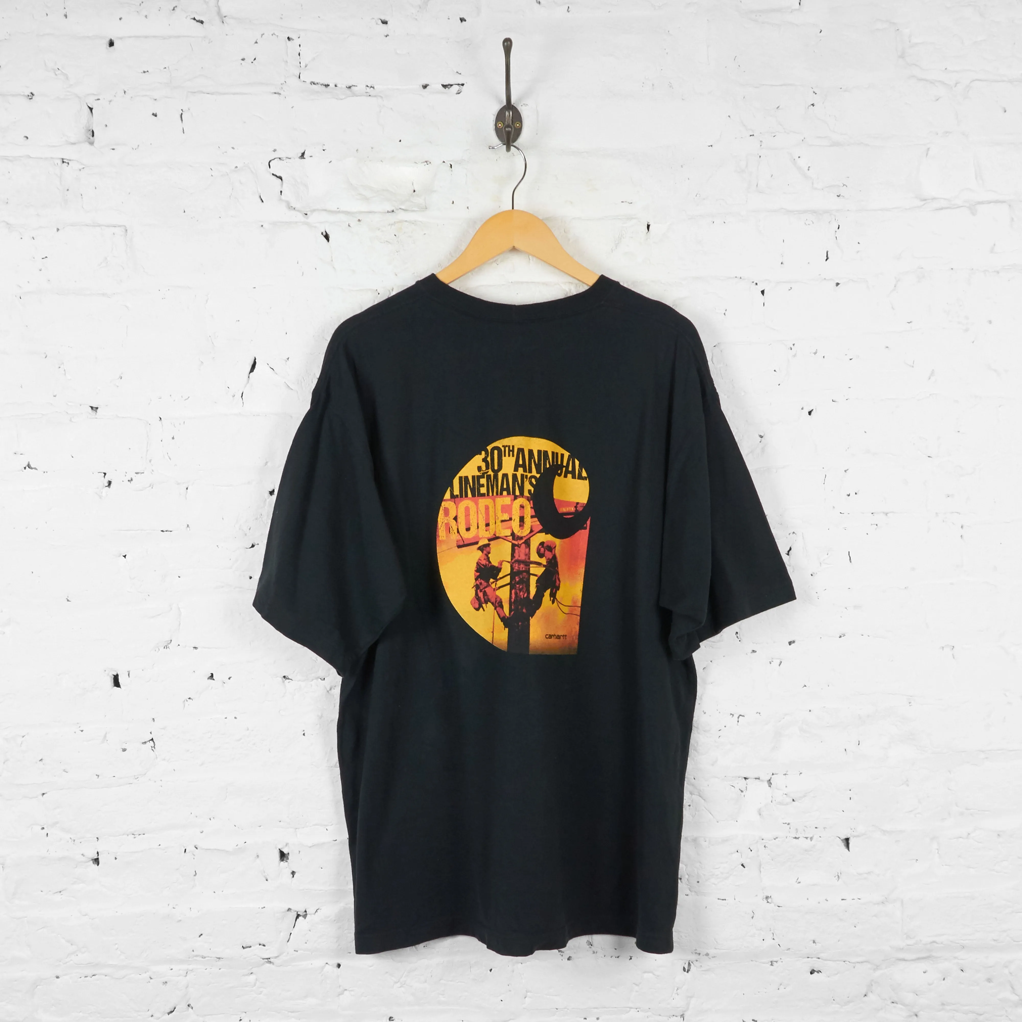 Carhartt Linemans Rodeo Pocket T Shirt - Black - L