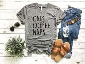 Cats Coffee Naps Shirt