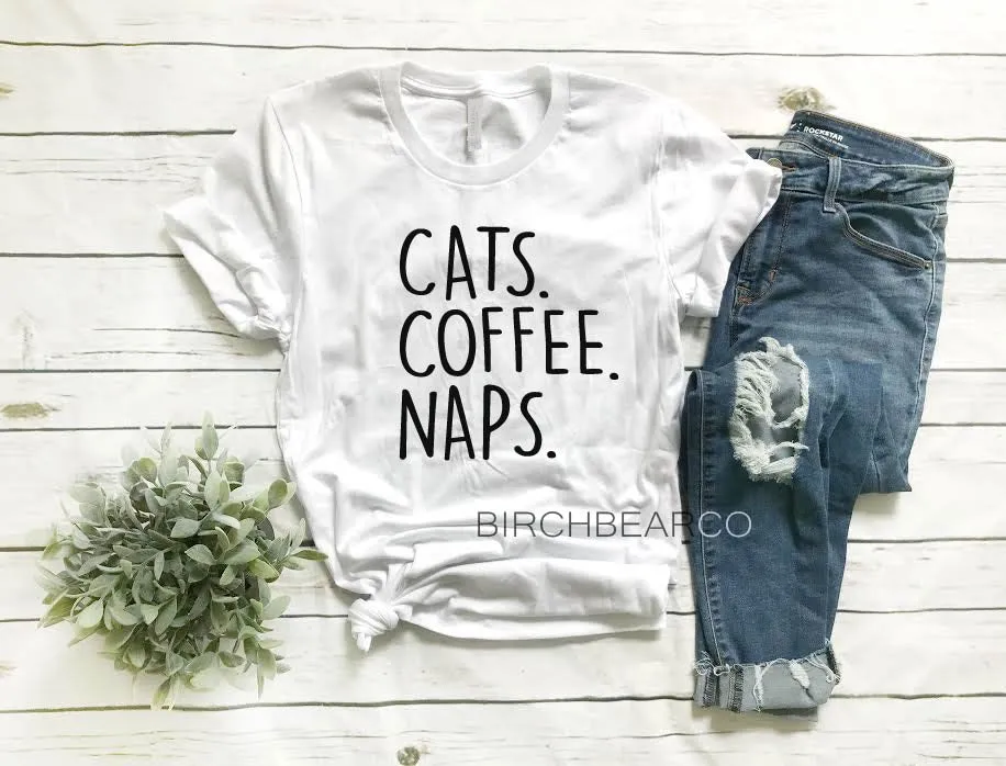 Cats Coffee Naps Shirt