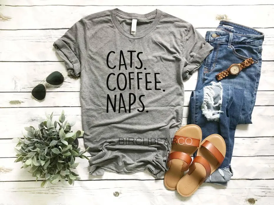 Cats Coffee Naps Shirt