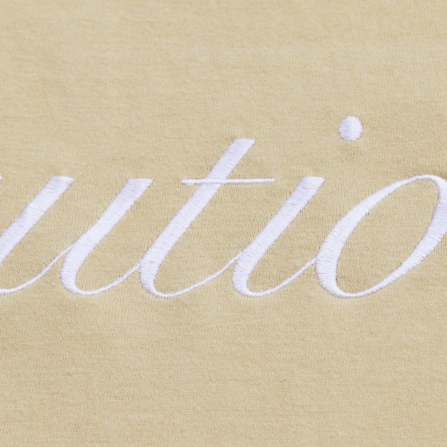 Caution Embroidery Tee FRC2318 Beige