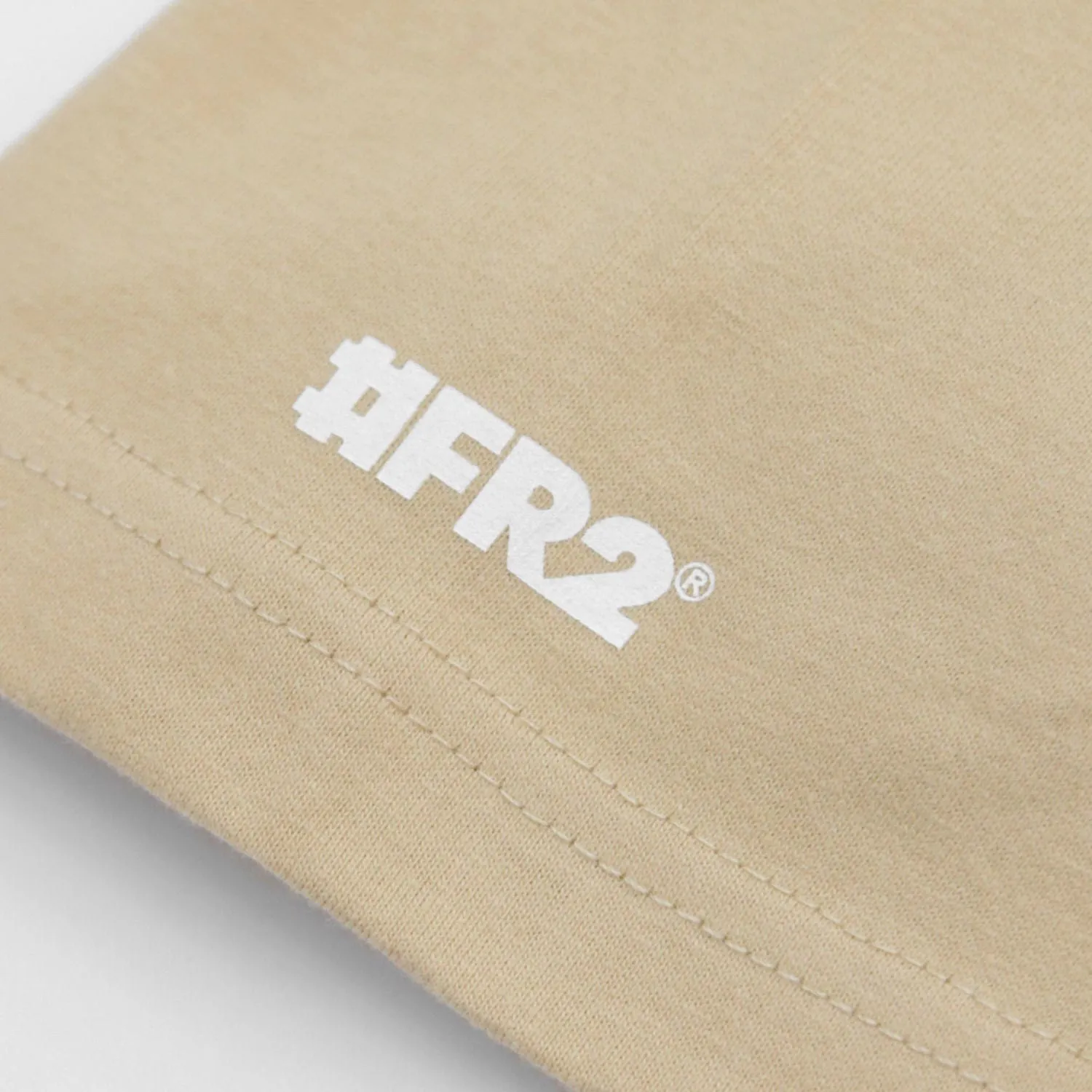 Caution Embroidery Tee FRC2318 Beige