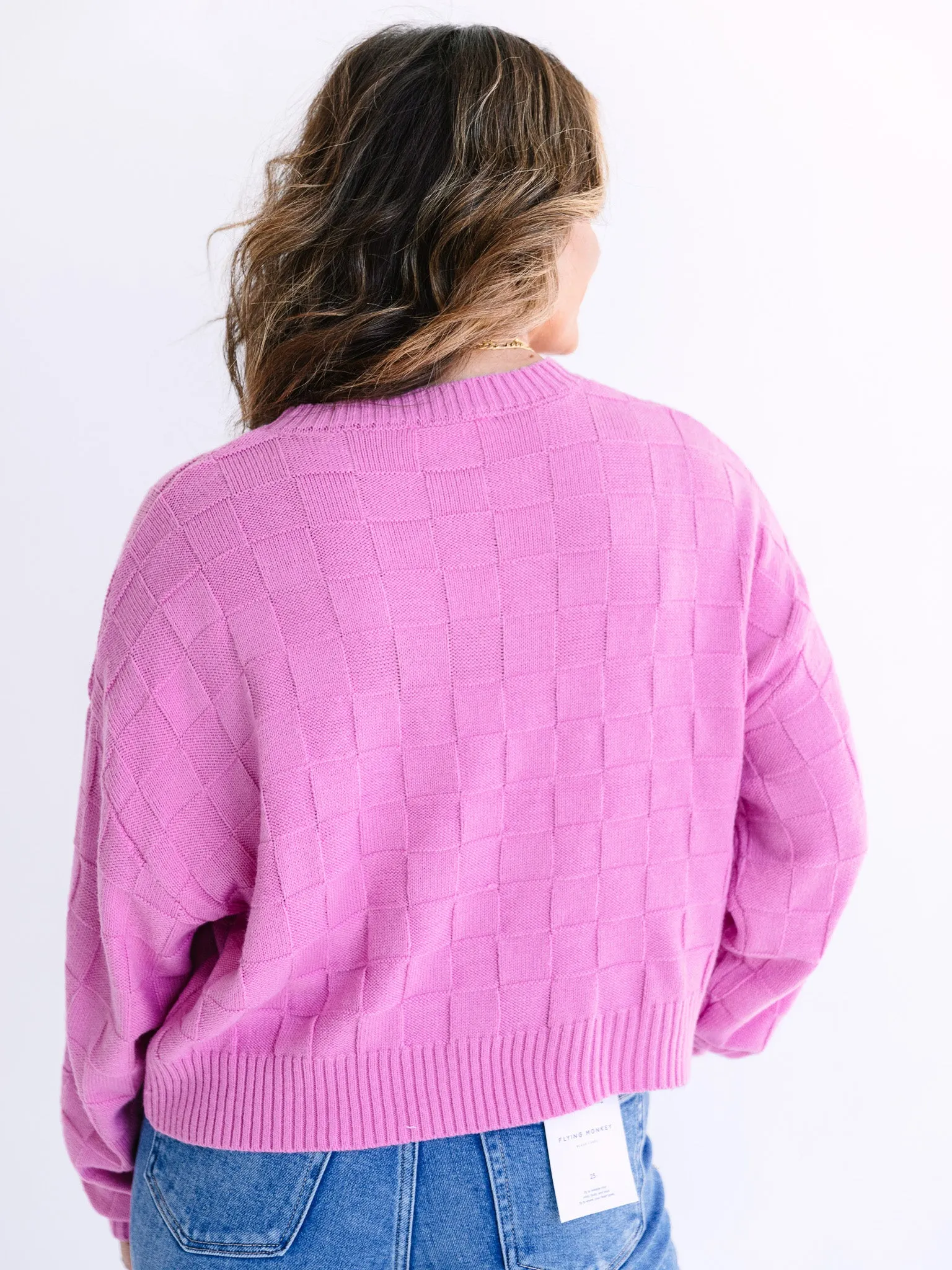 Charli Checkerboard Sweater