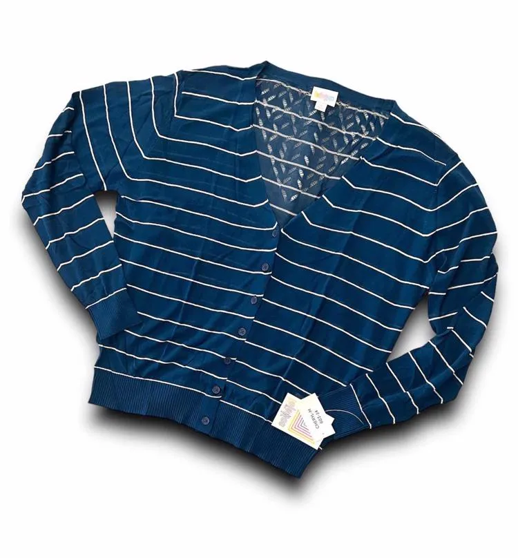 Cheryl - Navy White Stripe