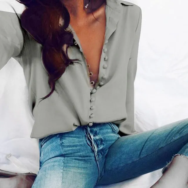 Chiffon Long-sleeved Top