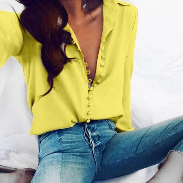 Chiffon Long-sleeved Top