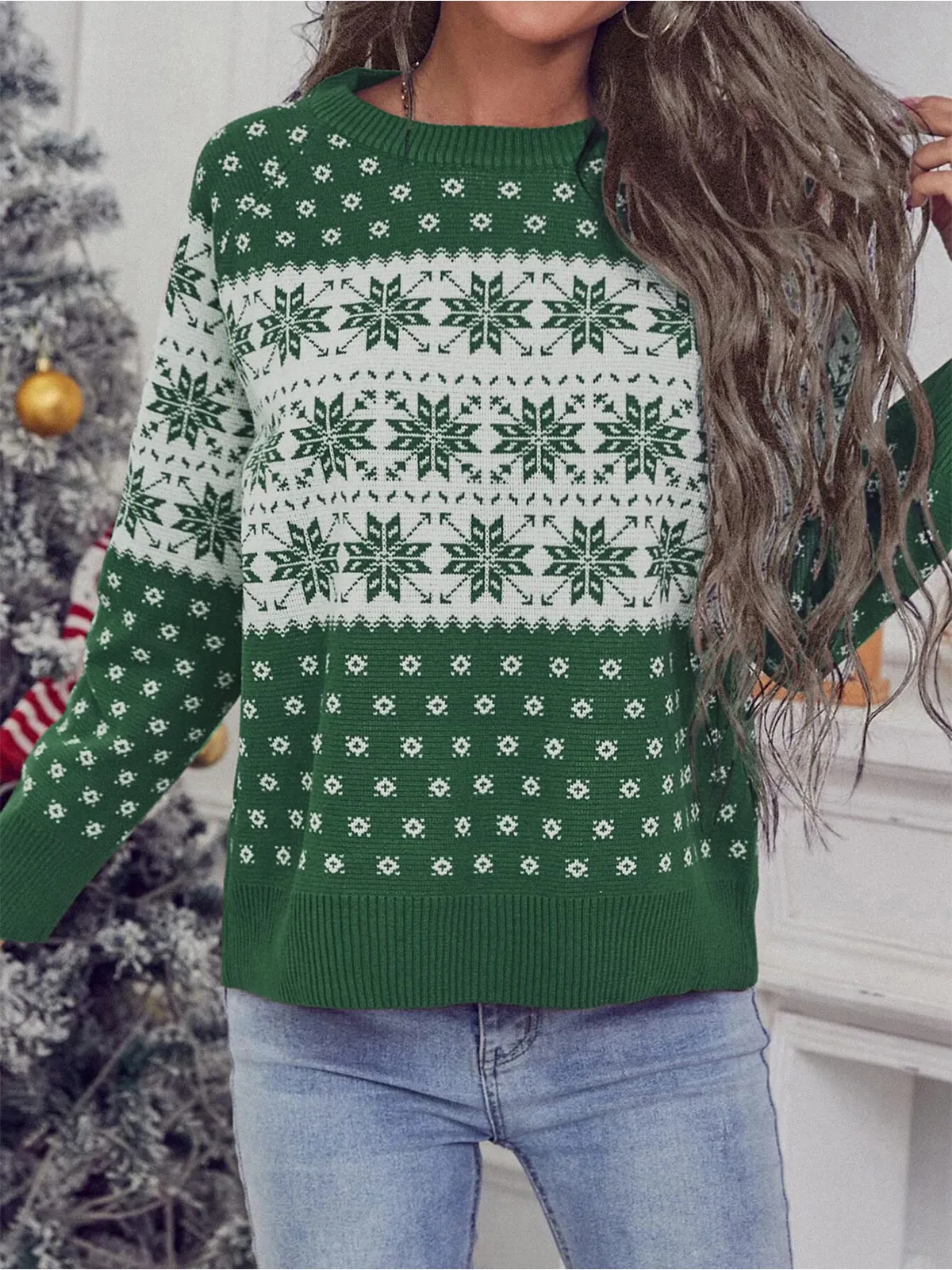 Christmas Snowflake Knit