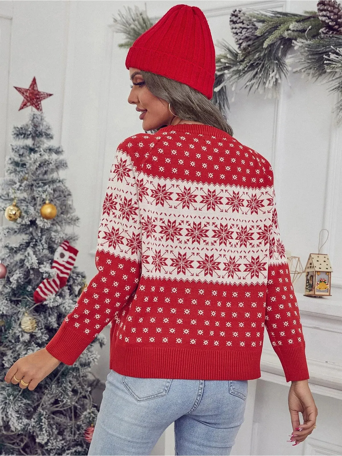Christmas Snowflake Knit