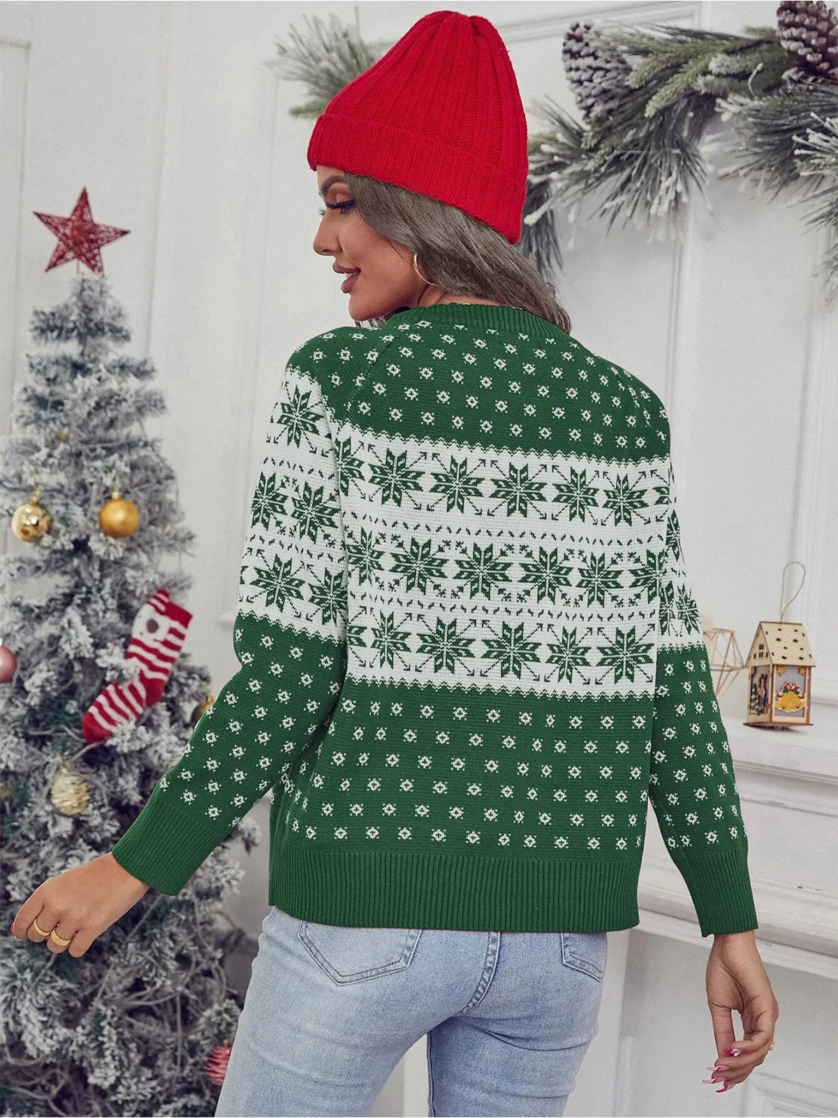 Christmas Snowflake Knit