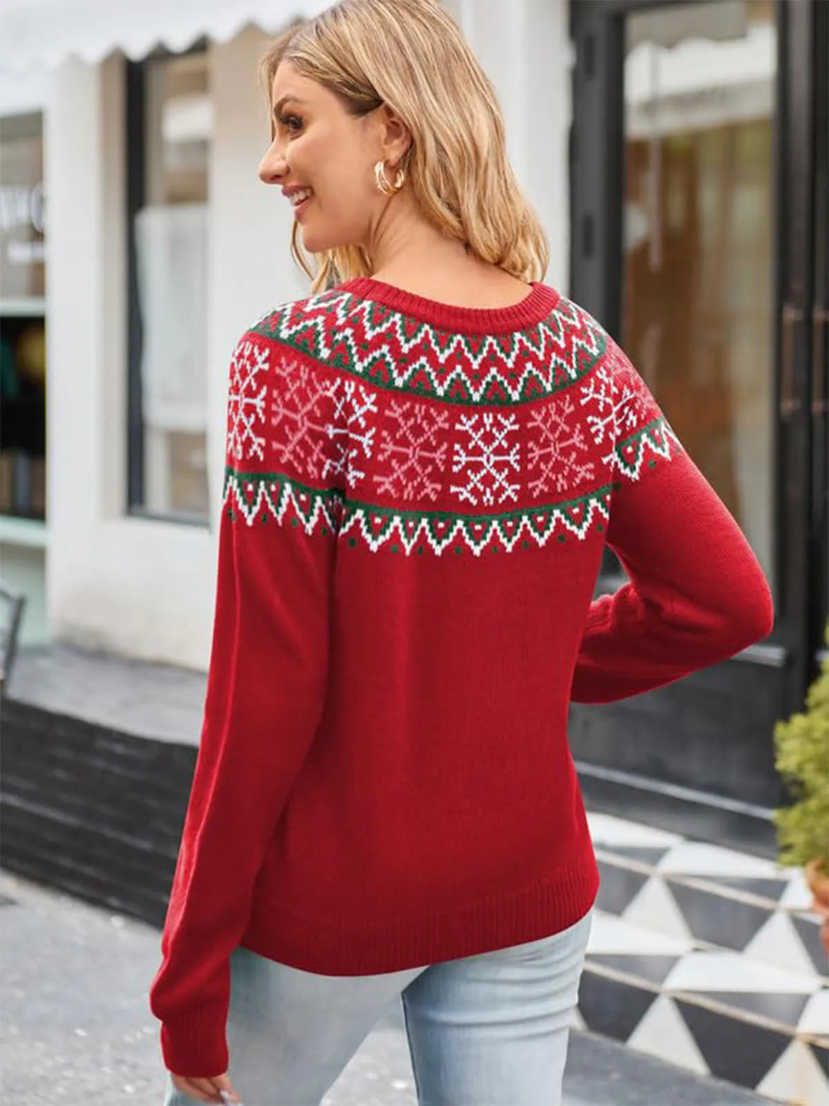 Christmas Snowflake Knit