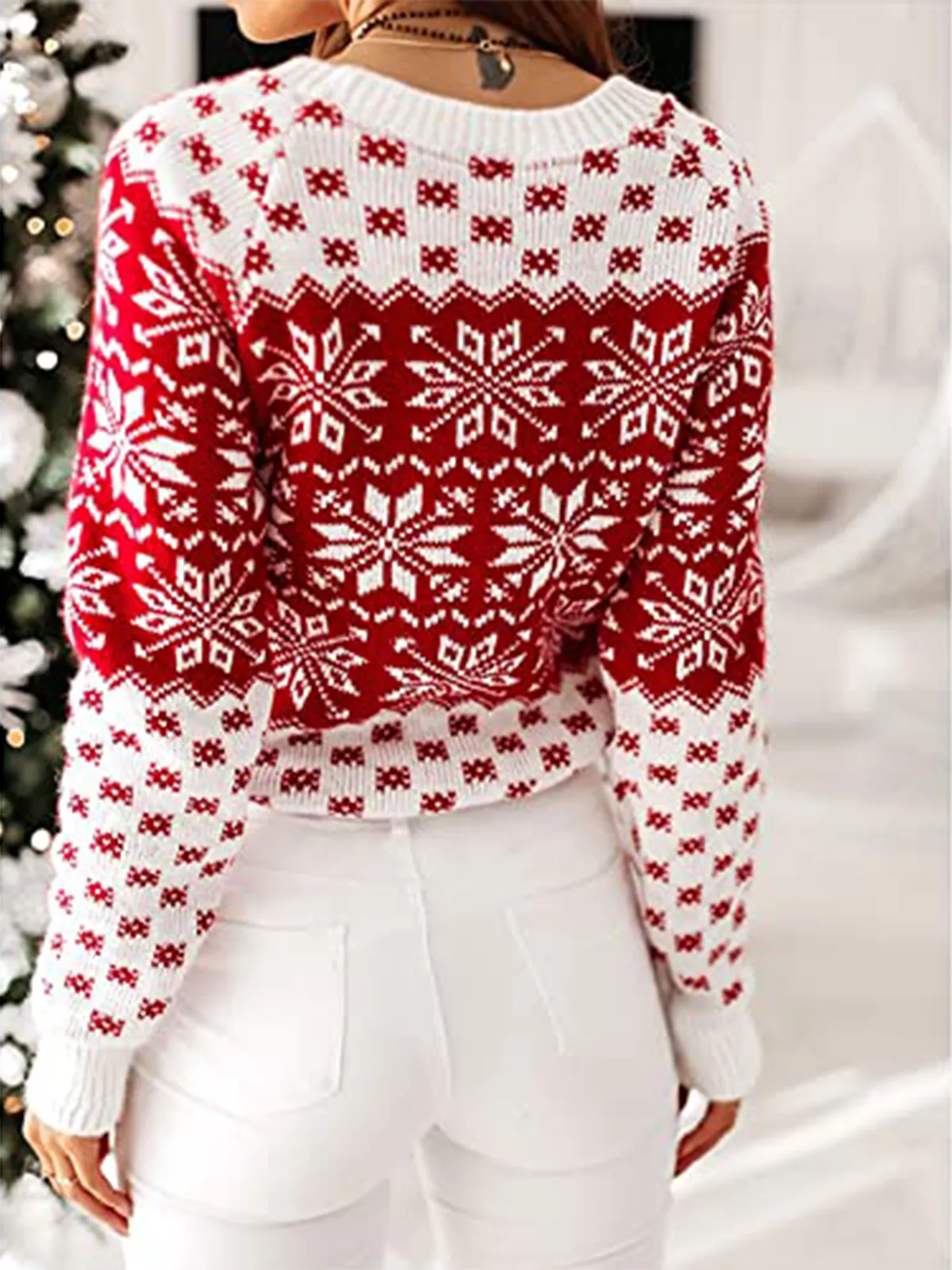 Christmas Snowflake Knit