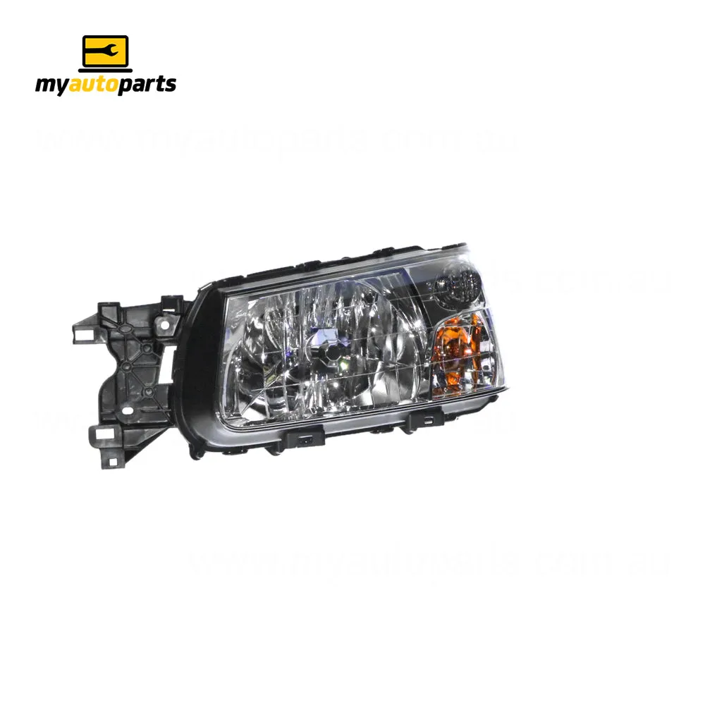 Chrome Head Lamp Passenger Side Genuine suits Subaru Forester SG 2002 to 2005
