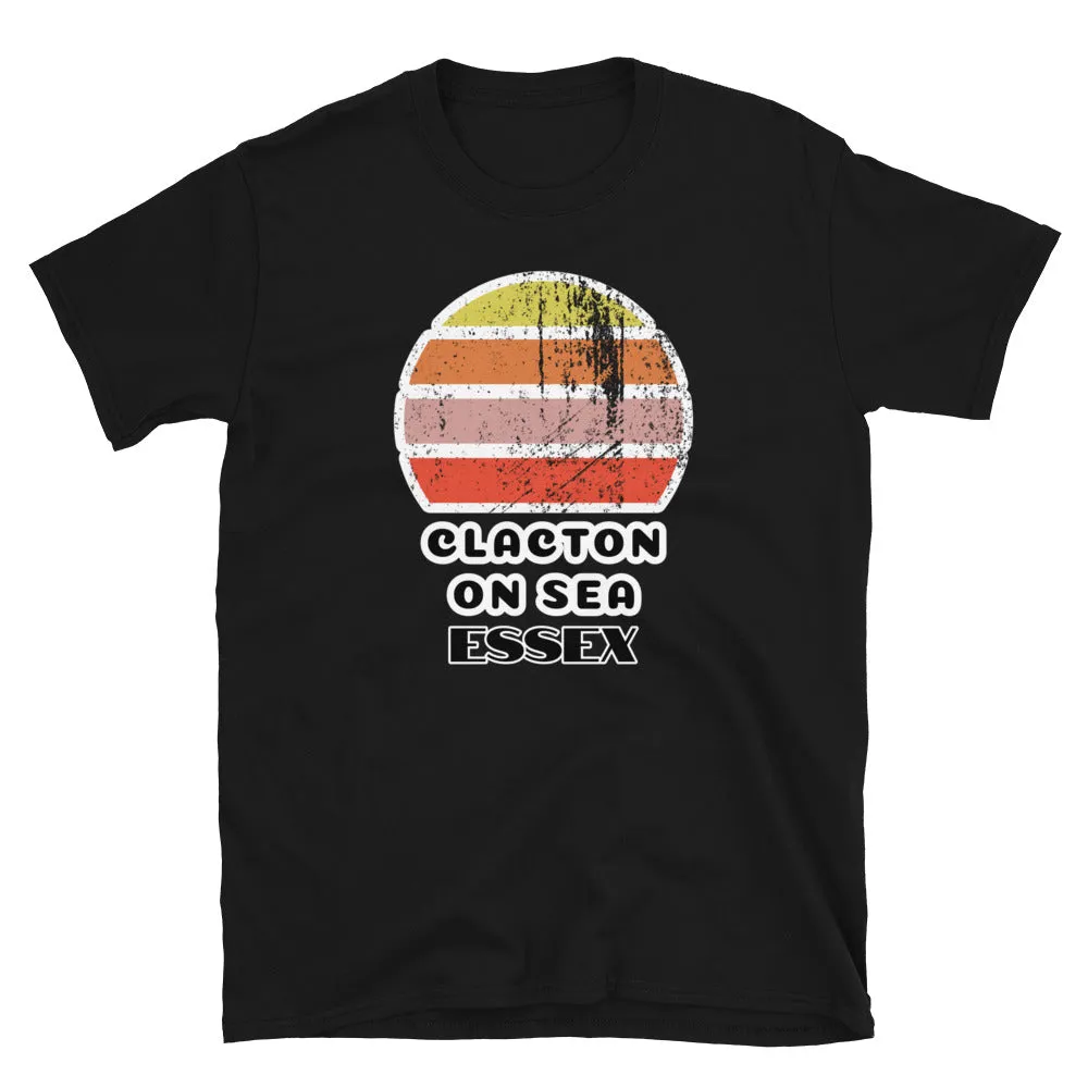 Clacton-on-Sea Essex Vintage Sunset T-Shirt