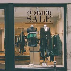 Classic Summer Sale Retail Shop Window Sticker Vinyl