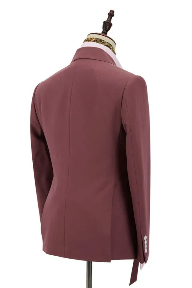 Classy Bespoke Peaked Lapel Slim Fit Men's Prom Suits Online
