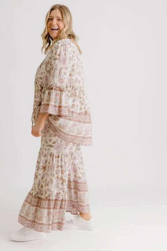 Clover Print Pant - Blush
