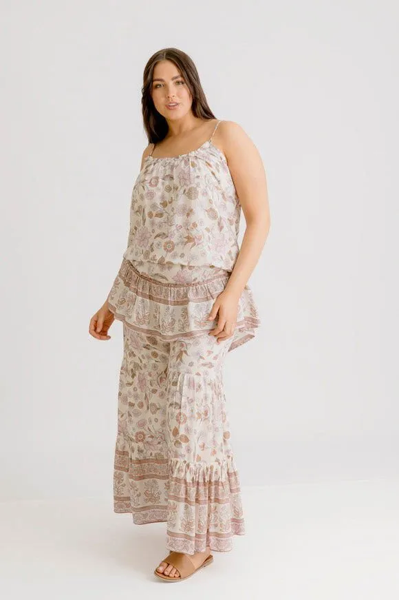 Clover Print Pant - Blush