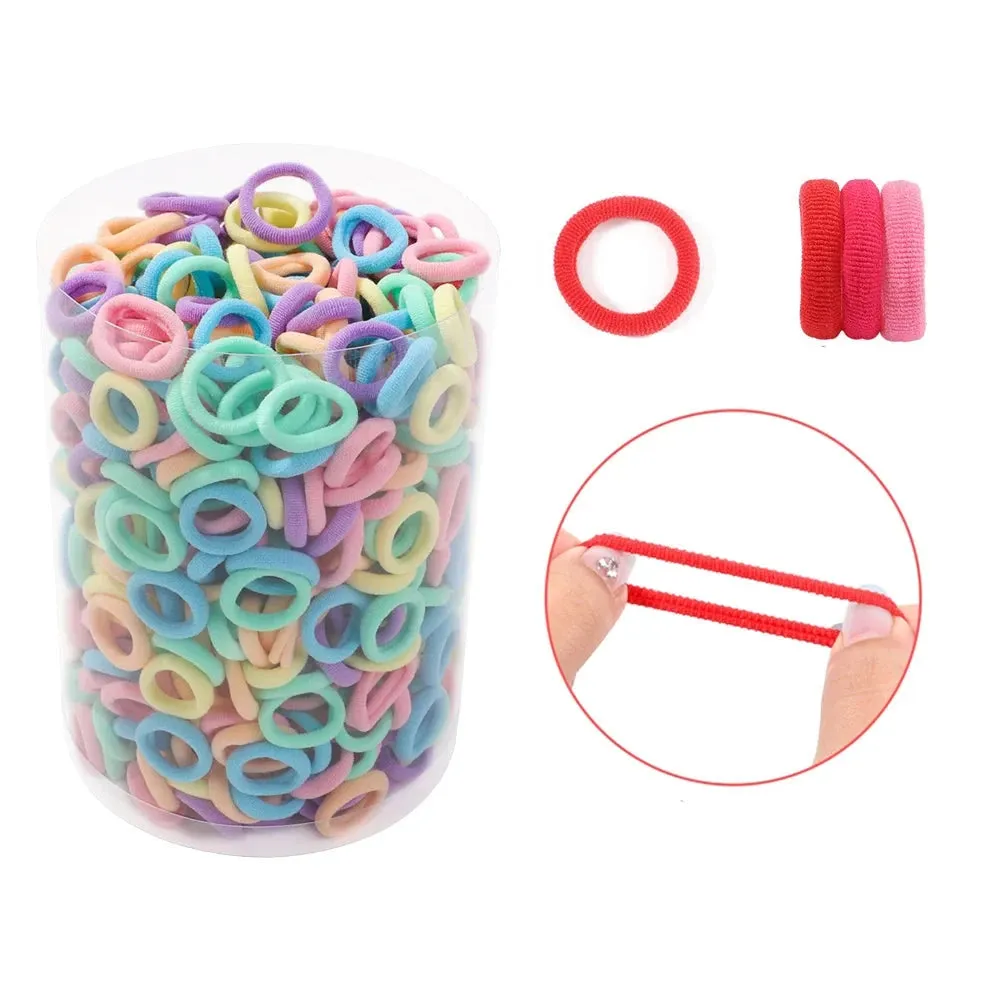 Colorful Nylon Elastic Hair Ties for Girls
