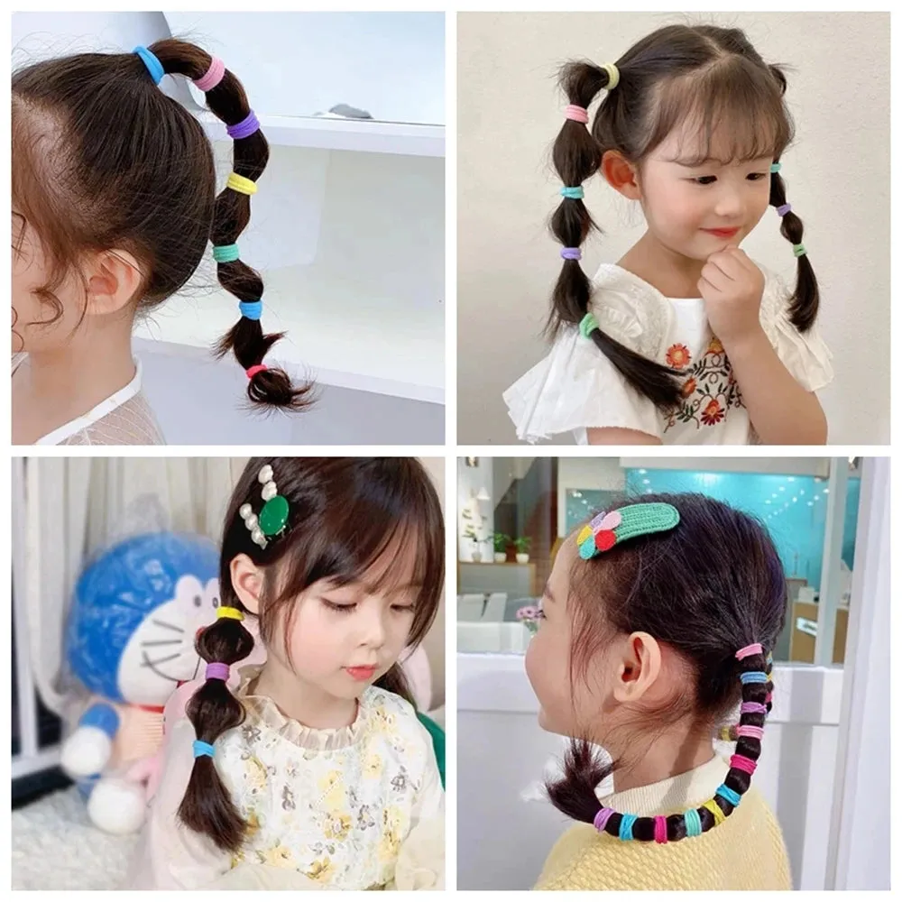 Colorful Nylon Elastic Hair Ties for Girls