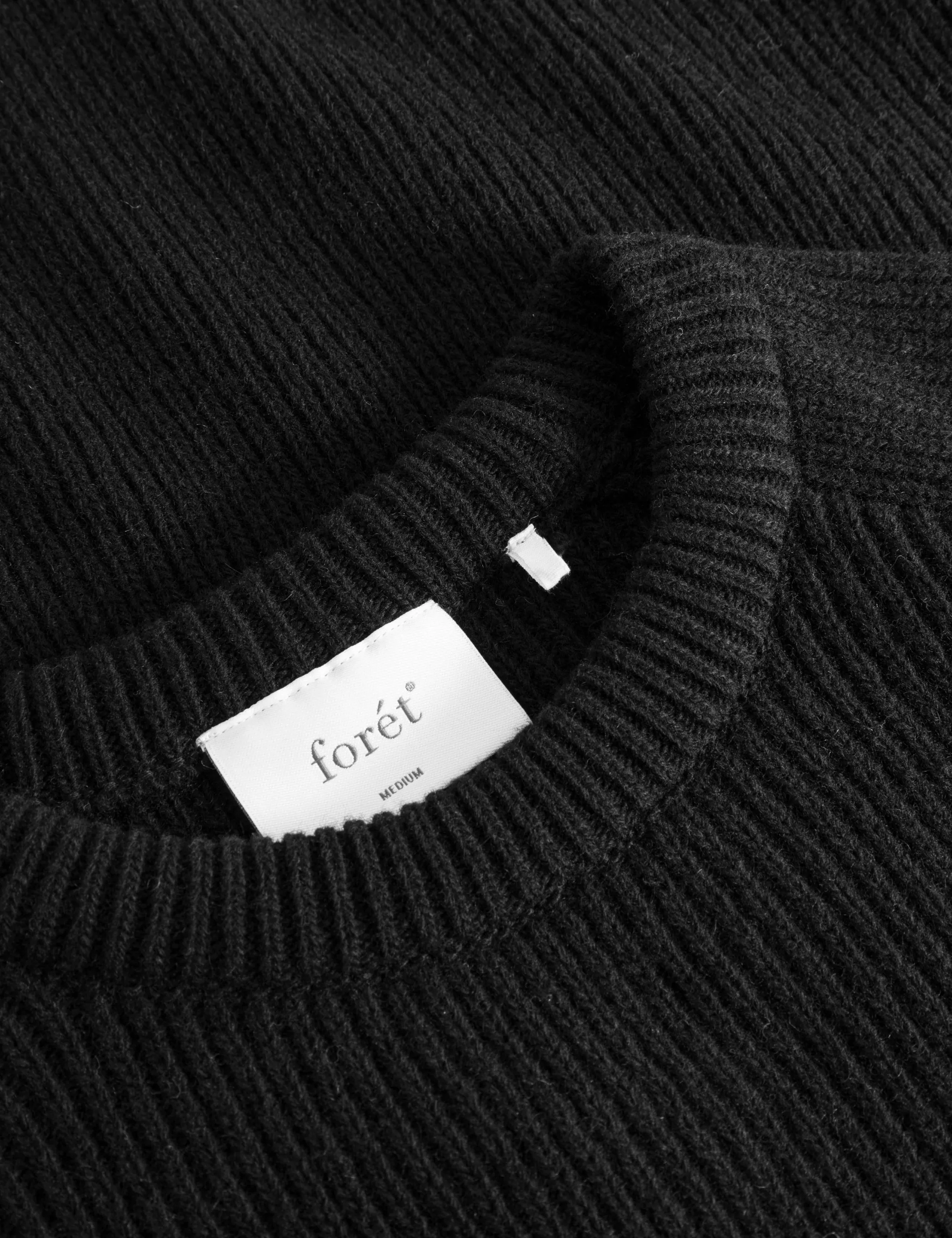 Cone Rib Knit | Black