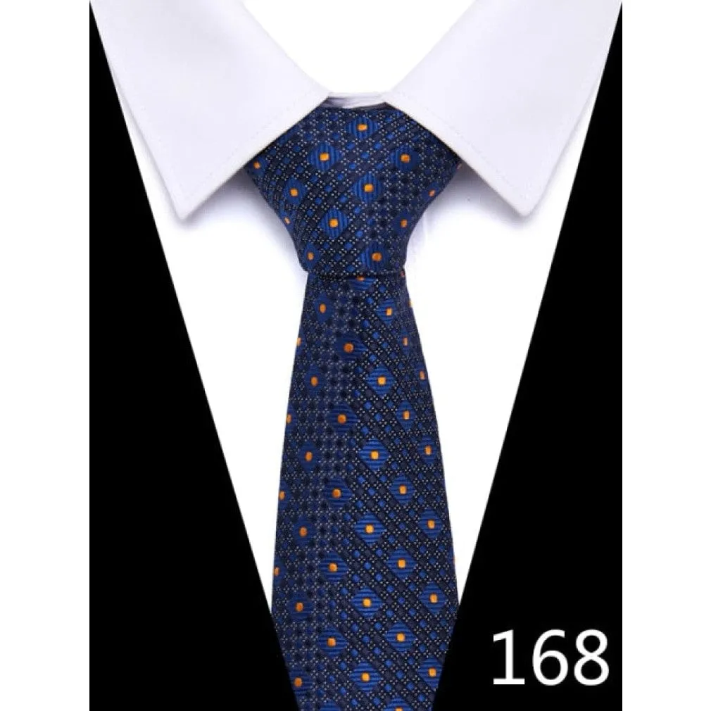 ContiNent 33 100% Silk tie 7.5 cm floral necktie high fashion plaid ties for men slim cotton cravat neckties