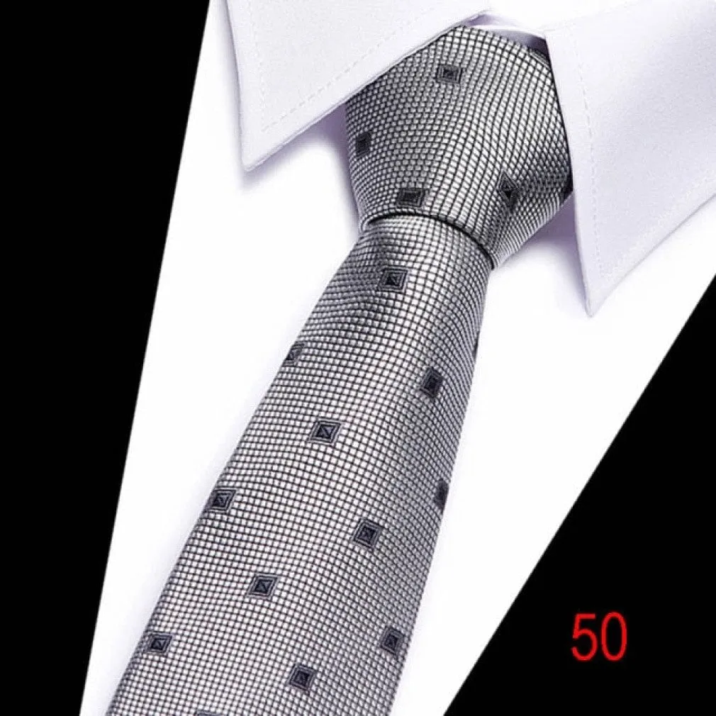ContiNent 33 100% Silk tie 7.5 cm floral necktie high fashion plaid ties for men slim cotton cravat neckties