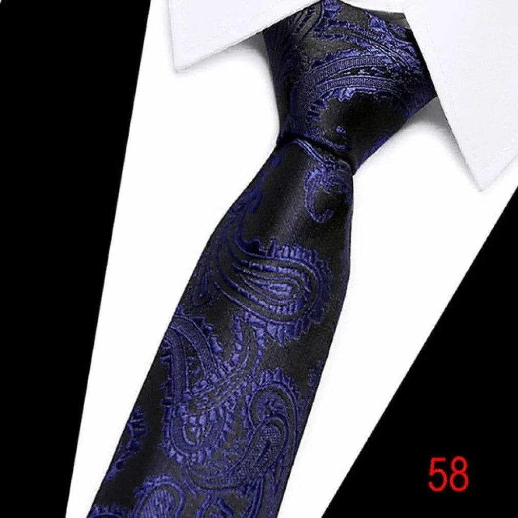 ContiNent 33 100% Silk tie 7.5 cm floral necktie high fashion plaid ties for men slim cotton cravat neckties