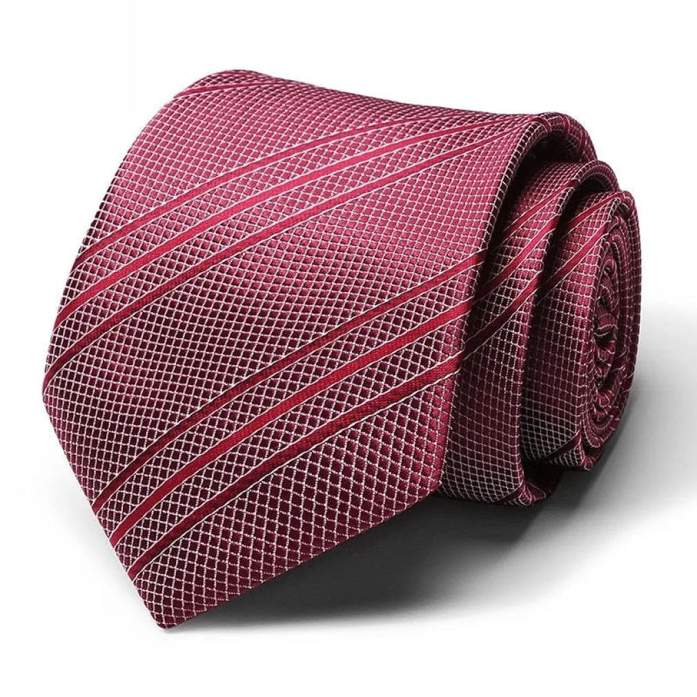 ContiNent 33 100% Silk tie 7.5 cm floral necktie high fashion plaid ties for men slim cotton cravat neckties