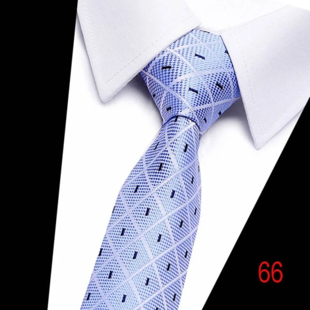 ContiNent 33 100% Silk tie 7.5 cm floral necktie high fashion plaid ties for men slim cotton cravat neckties