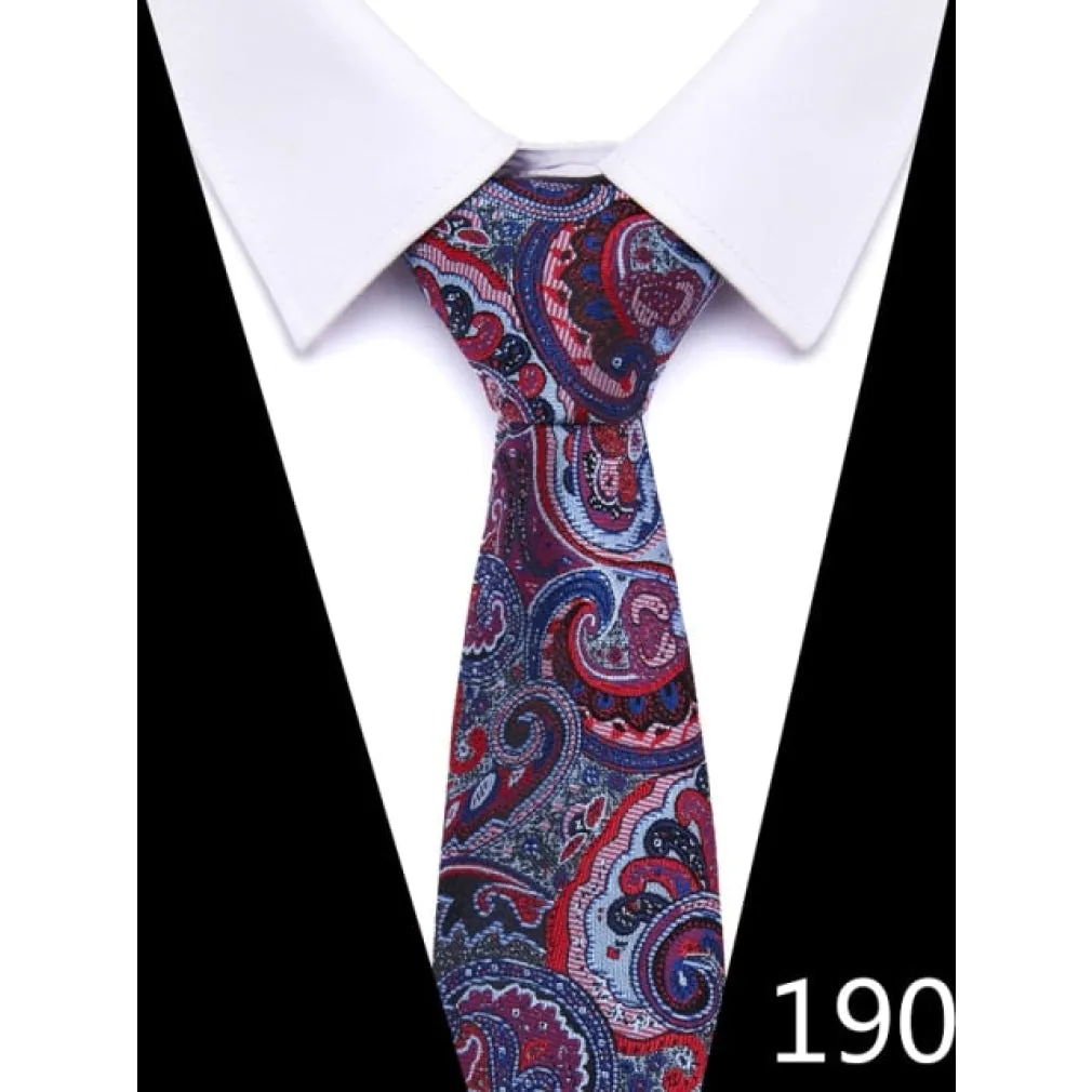 ContiNent 33 100% Silk tie 7.5 cm floral necktie high fashion plaid ties for men slim cotton cravat neckties