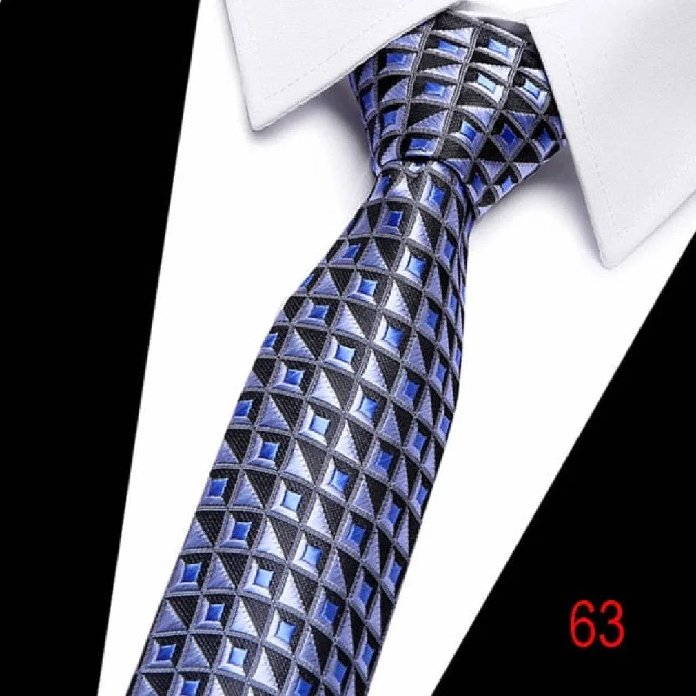 ContiNent 33 100% Silk tie 7.5 cm floral necktie high fashion plaid ties for men slim cotton cravat neckties