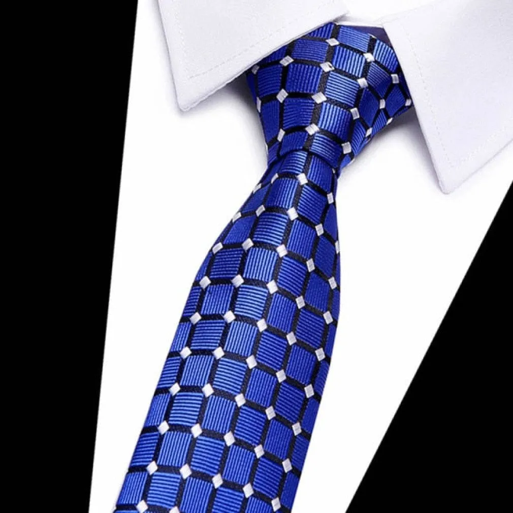 ContiNent 33 100% Silk tie 7.5 cm floral necktie high fashion plaid ties for men slim cotton cravat neckties