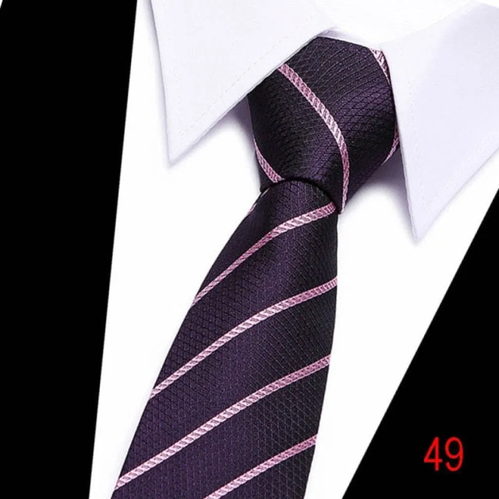 ContiNent 33 100% Silk tie 7.5 cm floral necktie high fashion plaid ties for men slim cotton cravat neckties