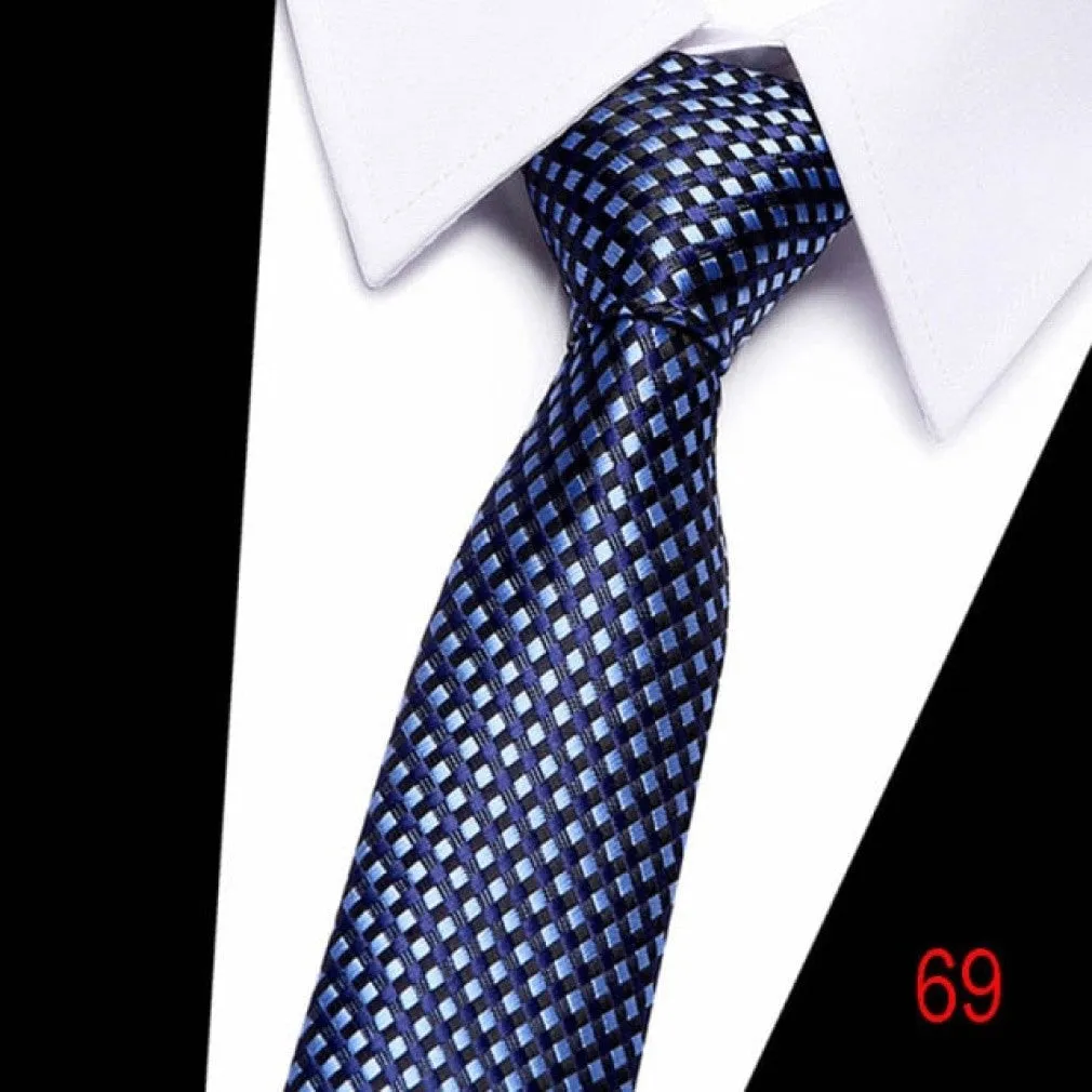 ContiNent 33 100% Silk tie 7.5 cm floral necktie high fashion plaid ties for men slim cotton cravat neckties