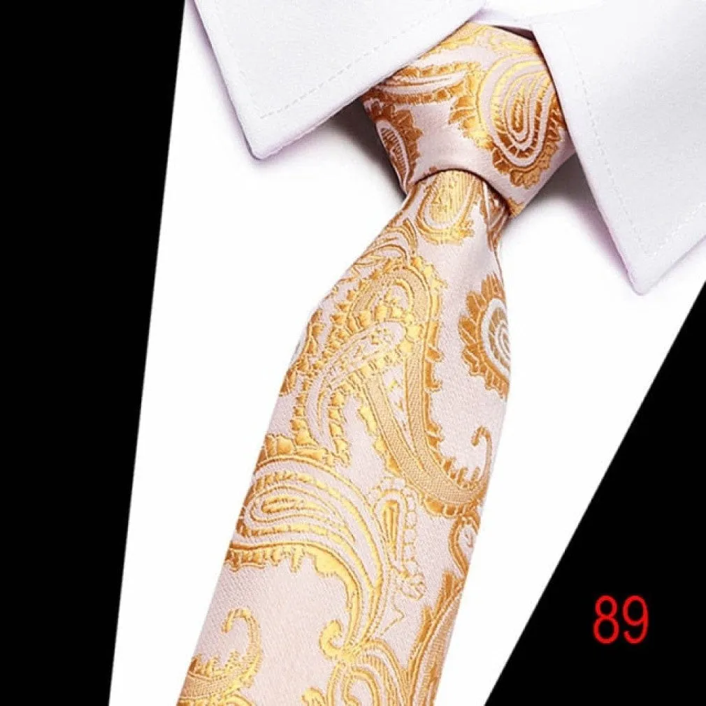 ContiNent 33 100% Silk tie 7.5 cm floral necktie high fashion plaid ties for men slim cotton cravat neckties